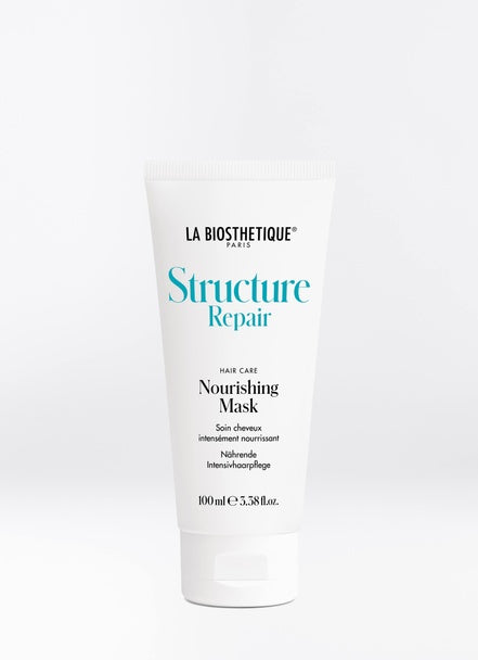 If you're struggling with damaged, stressed out hair and are searching for a cure, the Structure Repair Nourishing Mask might be for you. This powerful mask penetrates deep into the hair shaft and strengthens the hair from the root to the tip. Shop online or in-store at Shampoo Hair Bar in Victoria, BC.